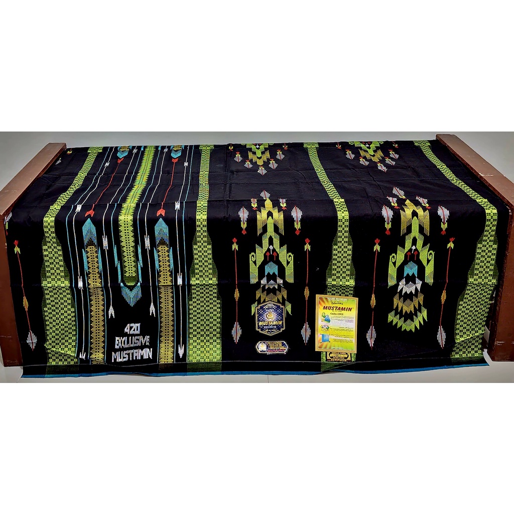 Sarung Tenun Sutra Exclusive Mustamin 420 Full Sutra Spesial Motif SGE SGF