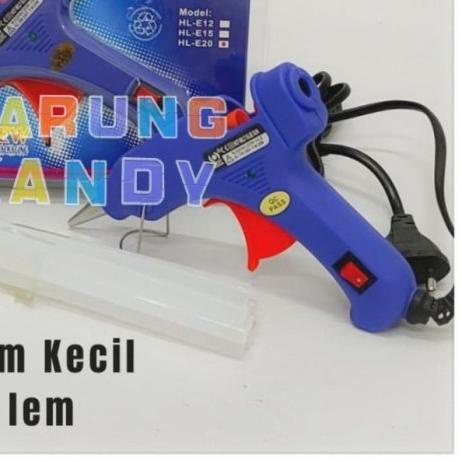 

Glue Gun / Pistol Lem Kecil On Off + 10 Pc Lem Lilin