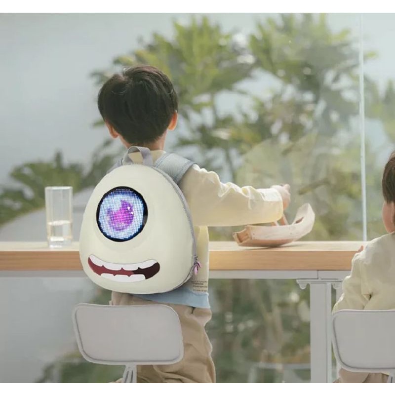 Tas ransel LED anak-anak ringan tahan air bisa diganti foto muka anak loh
