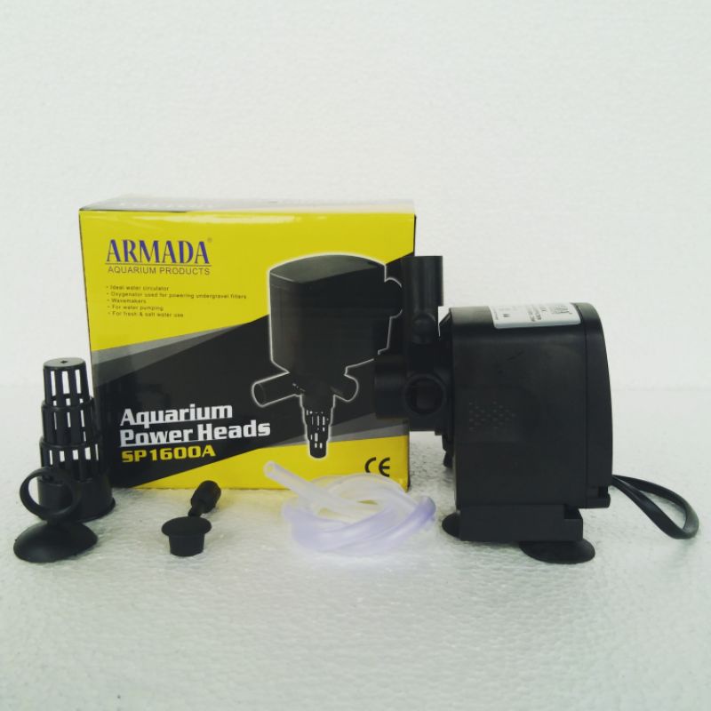 mesin pompa filter celup power head ph ARMADA SP 1600 waterpump aquarium water pump akuarium low watt