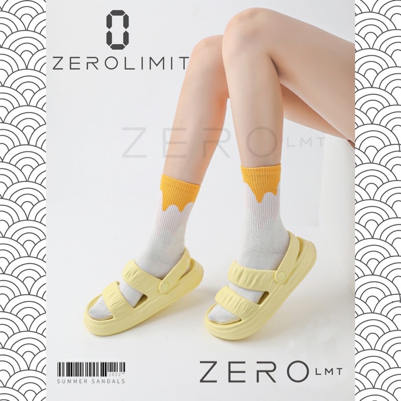 Zerolimit -  Sandal Wanita Casual JISOO Sendal Tali Cewek Terbaru Sandal Slop Wanita Empuk Terbaru