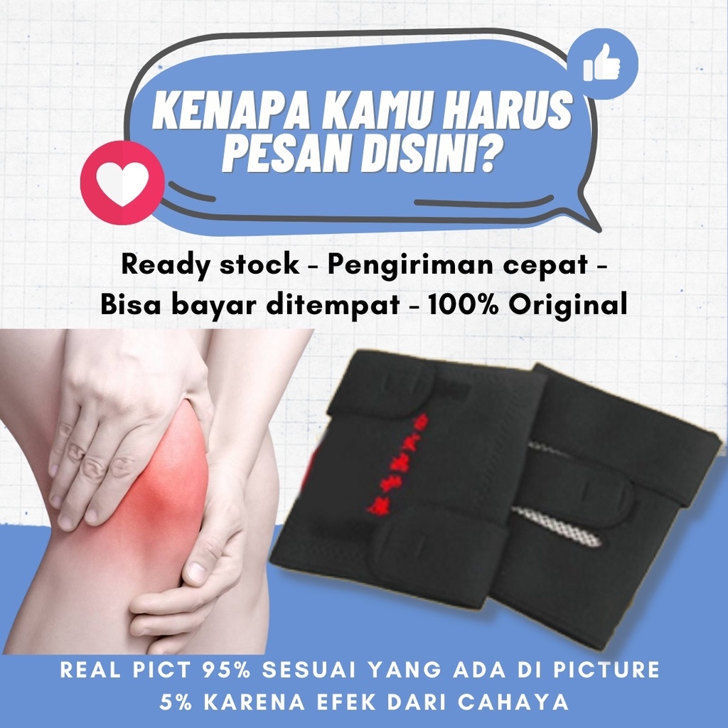 Sabuk Lutut Terapi Pemanas Lutut Tourmaline Magnetic Theraphy Self Heating Knee Pad All Size Original Alat Terapi Kesehatan Penghilang Sakit Nyeri Sendi Lutut Sabuk Terapi Kesehatan Lutut Sepasang Kanan Kiri