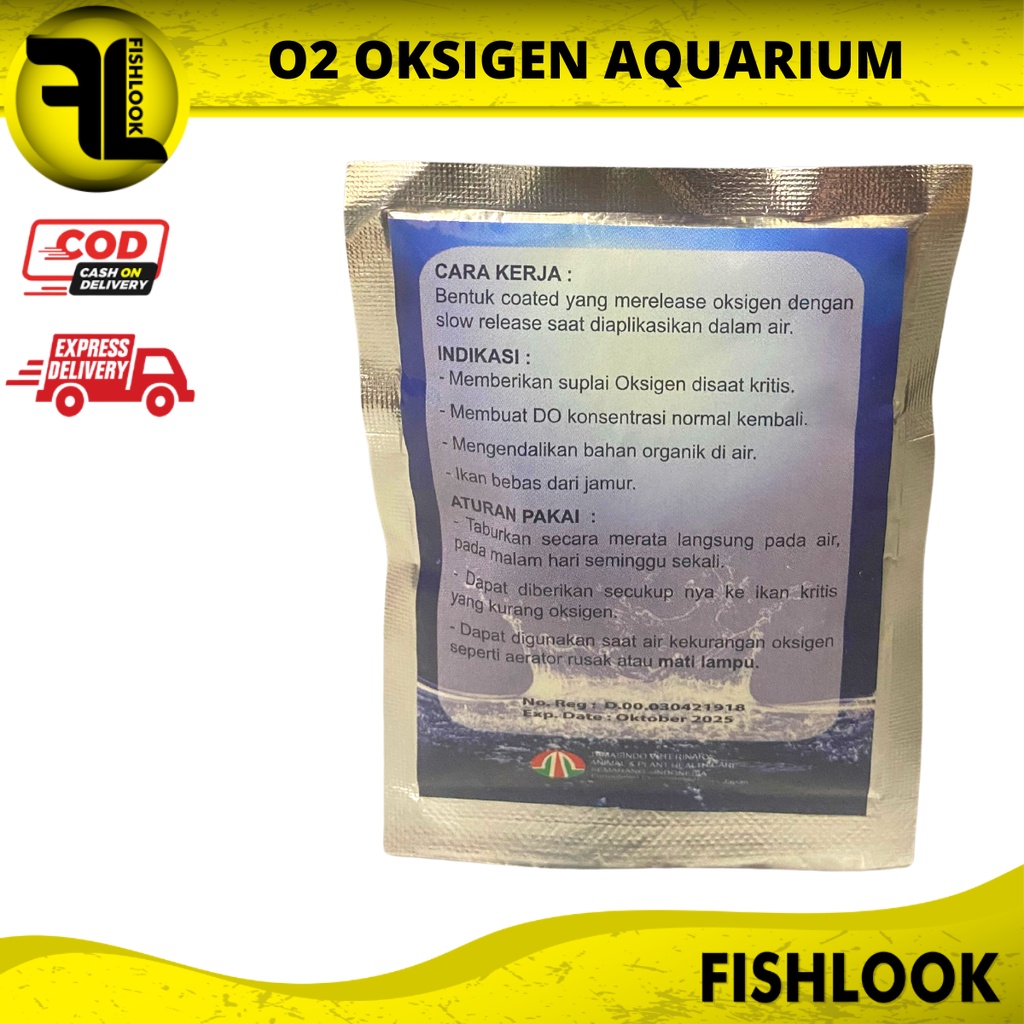 O2 Boost Bubuk Serbuk Oksigen Aquarium Kolam Ikan Koi Aquascape Akuarium