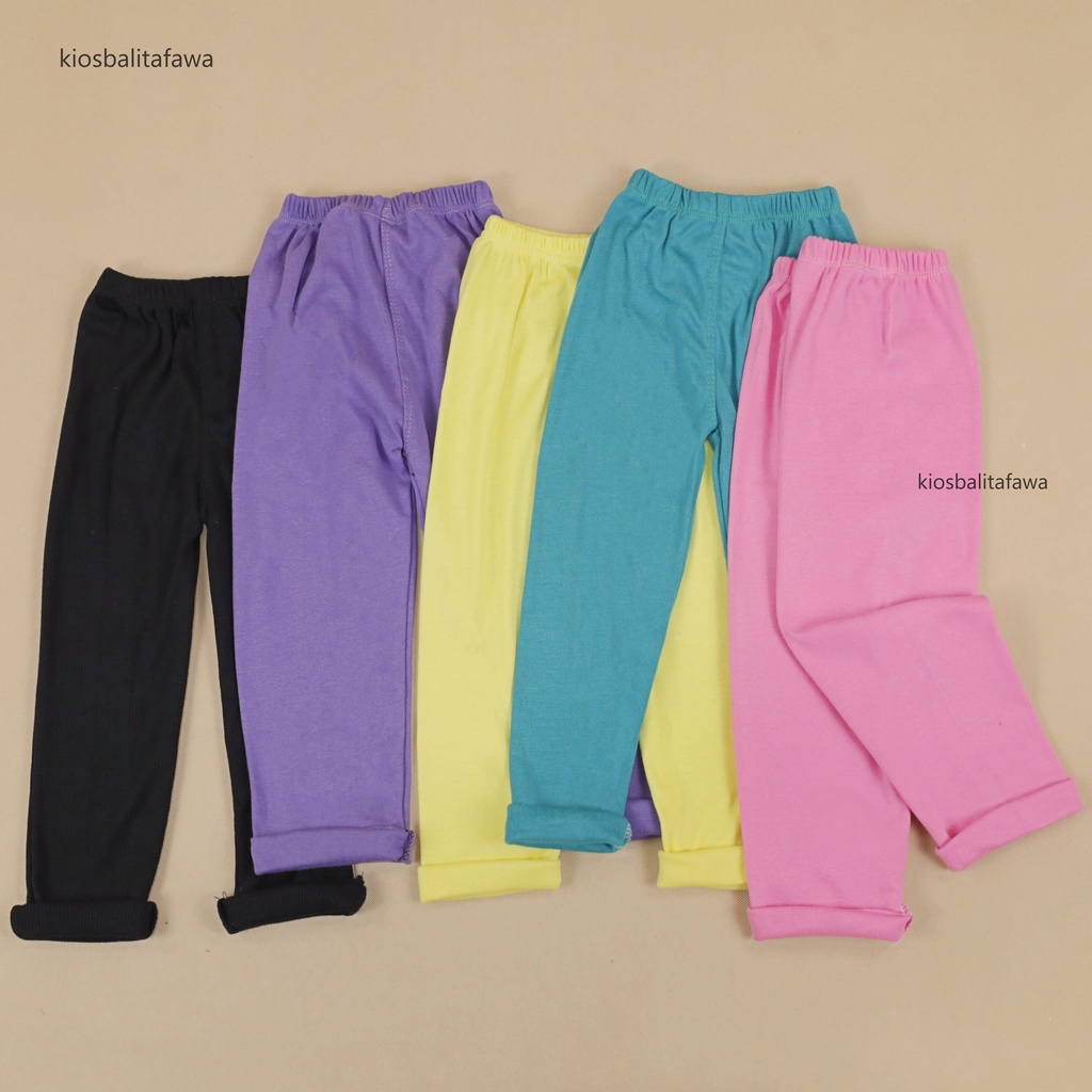 Legging Sheila uk 3-4 Tahun / Leging Panjang Anak Balita Perempuan Celana Ketat EXPORT QUALITY Babycinnamon