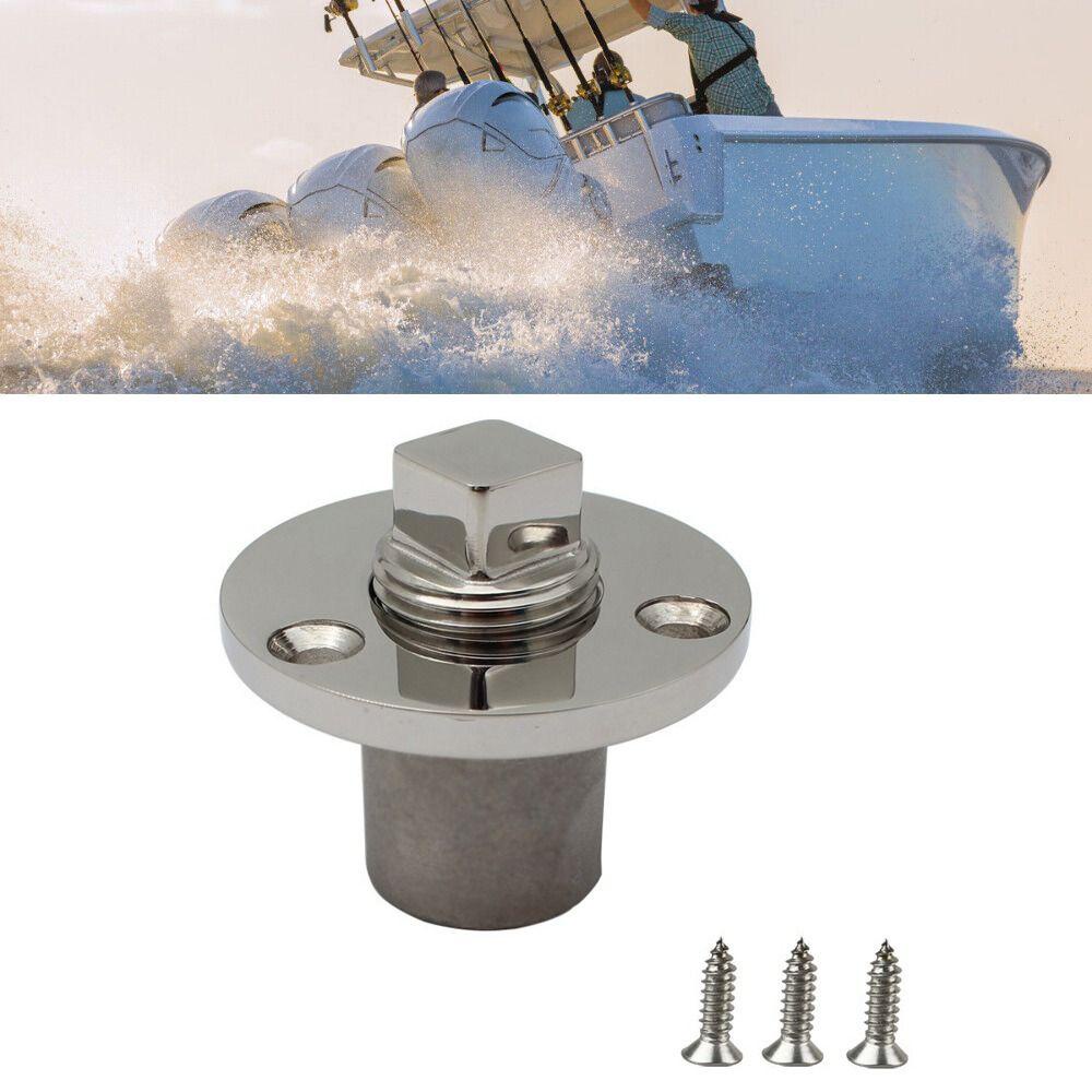 Preva Marine Drain Plug Stopper 1per2inch Stop Kontak Colokan Saluran Pembuangan Lambung Stainless Steel Universal Bung Lubang Bungs Alat