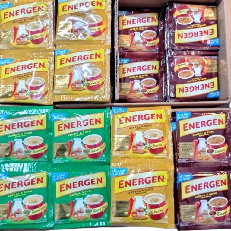 

㊔ ENERGEN COKLAT / ENERGEN VANILA / ENERGEN KACANG HIJAU SACHET HOT ITEM 3295 ღ