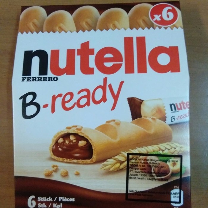 READY STOCK NUTELLA B-READY ISI 6 ORIGINAL ARAB HALAL