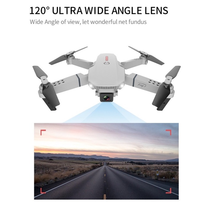 Putusitompulshops - Drone E88 Pro 4K Camera Drone Dual Camera Mini Drone