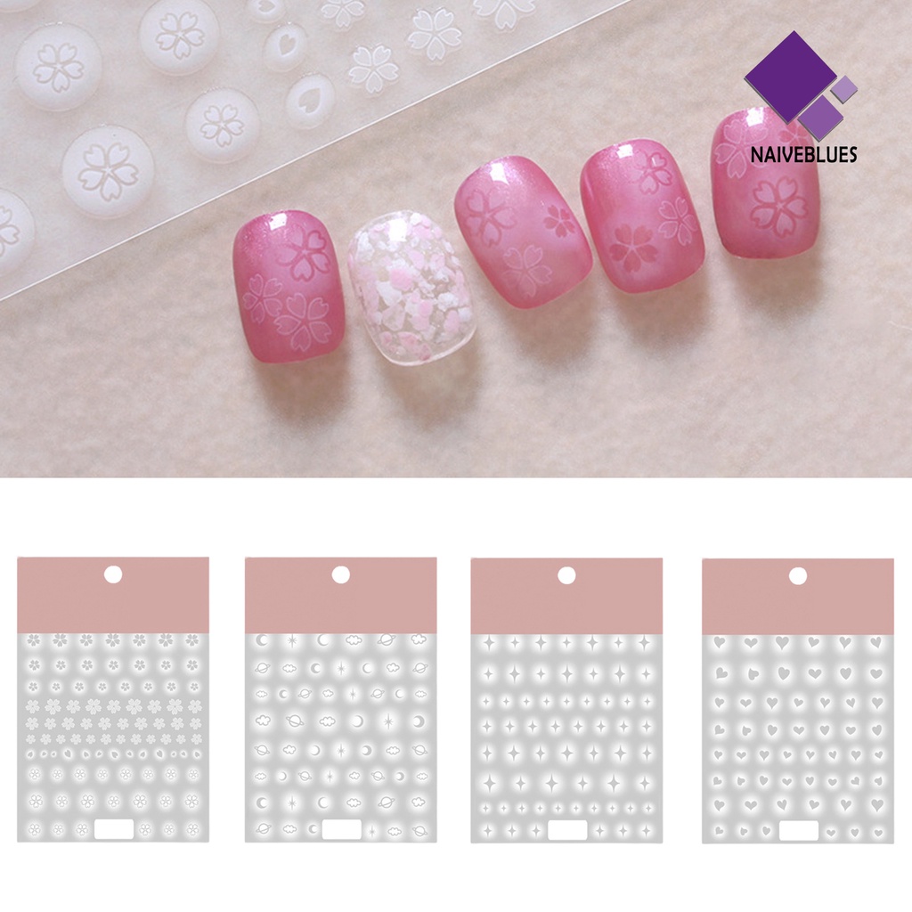 Naiveblue &gt; Stiker Kuku DIY Sangat Tipis Untuk Nail Art