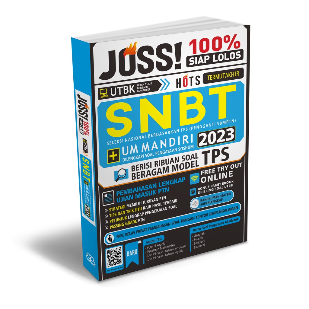 [Buku-BP] Joss 100% Siap Lolos UTBK SNBT + UM Mandiri 2023 Dilengkapi Soal Pengayaan SOSHUM (SBMPTN)