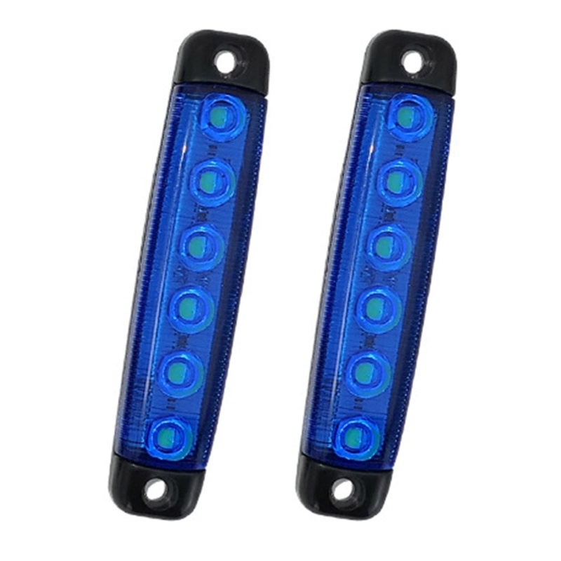 Zzz 2pcs Lampu Belakang / Sein / Rem 6-led 12-24V Untuk Truk / Traktor