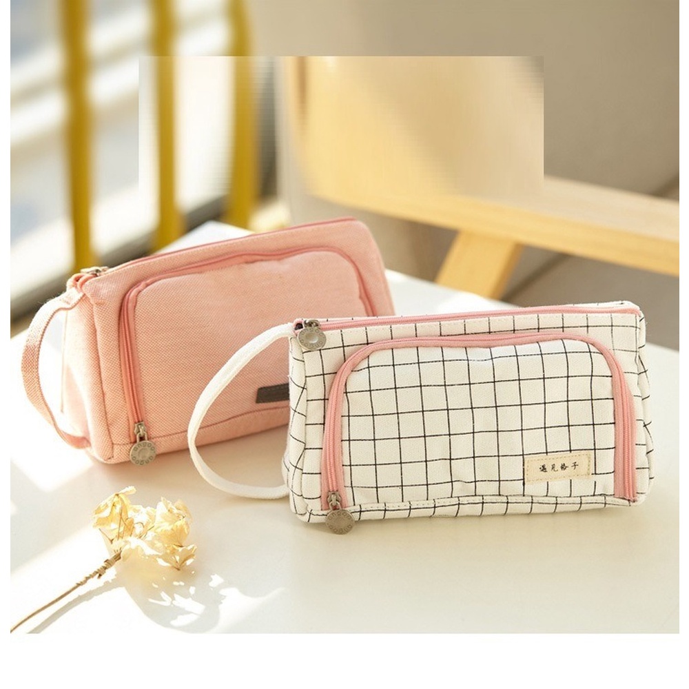 

Kawaii Large Capacity Pencil Case School Students Stationery Pen Storage Supplies Pen Box Pencil Cas