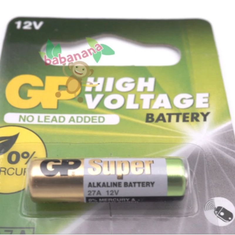 Battery GP High Voltage Super 27A 12V A27 baterai remote mobil