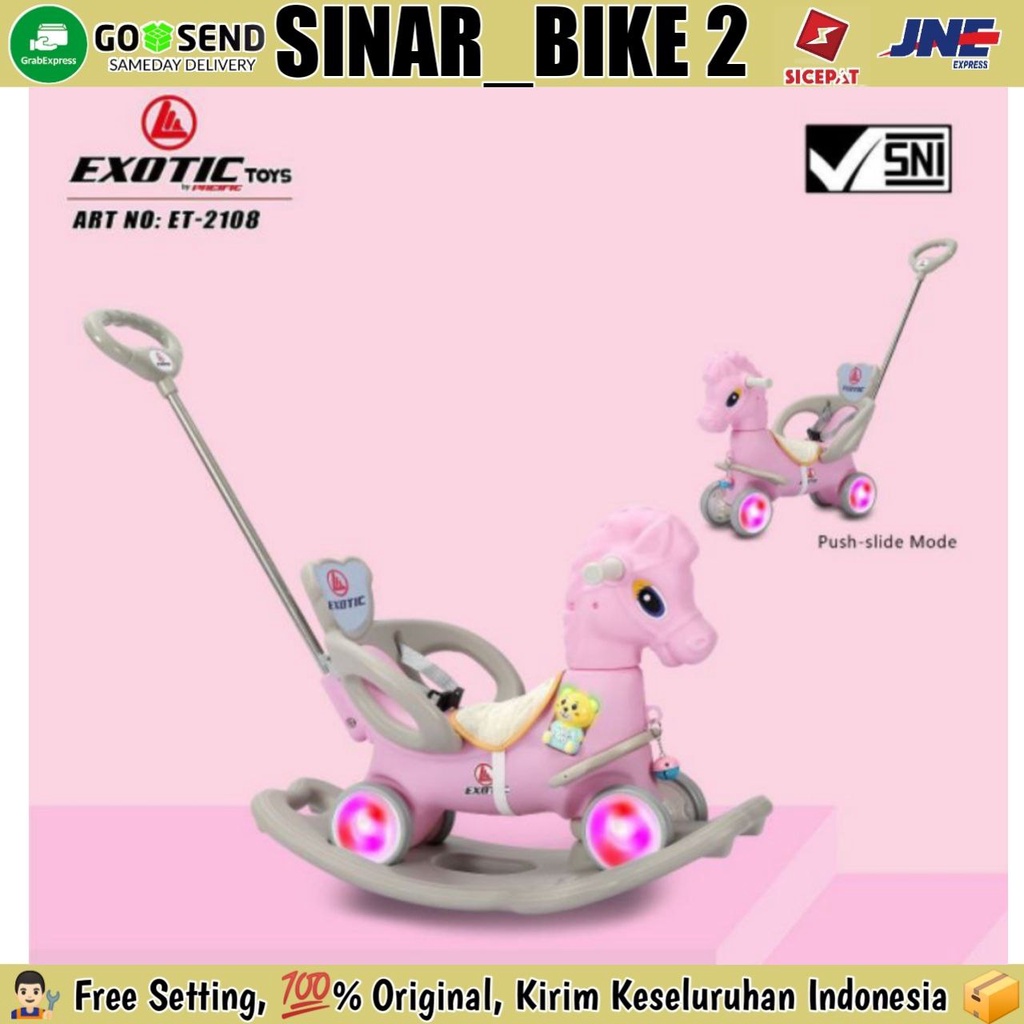 Dino Dan Kuda Goyang Ayunan Jungkat-Jungkit Mainan Anak Exotic ET-2110 &amp; 2108