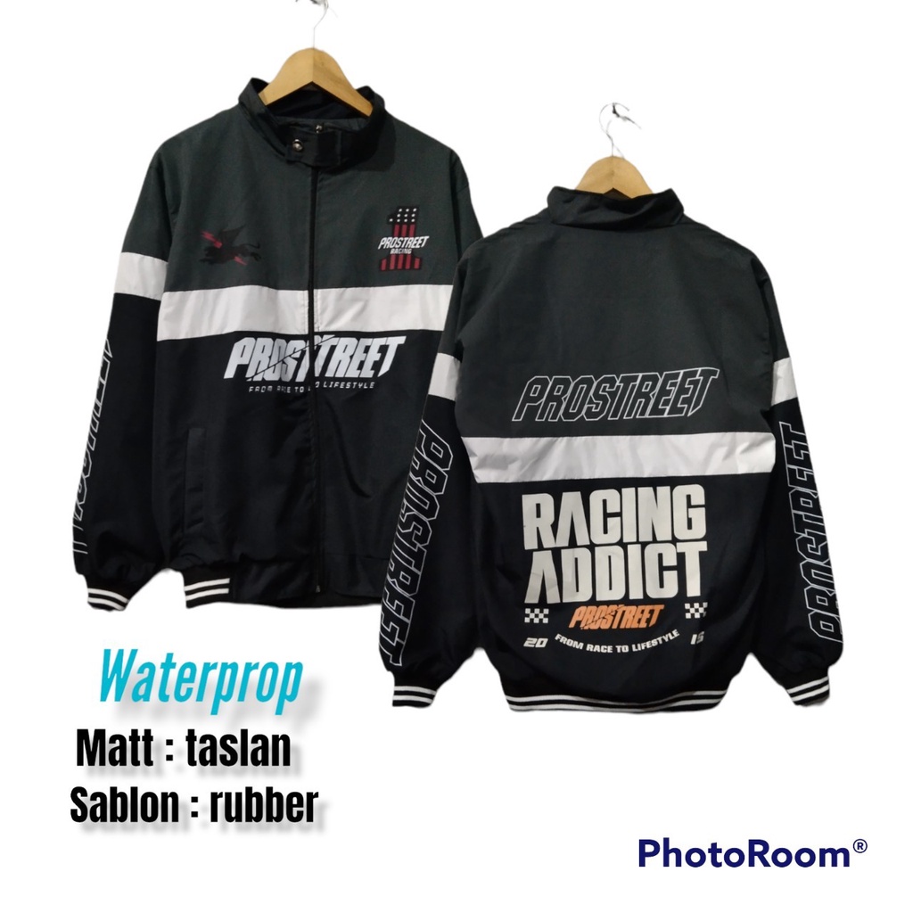 JACKET PROSTREET RACING ADDICT NEW - JAKET NASCAR PROSTREET COMBY-RUSTBLACK-GREYBLACK - NASCAR JACKE