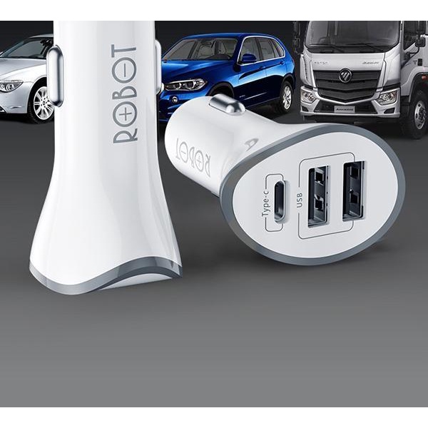 Car Charger Robot RT-C08 Charger Mobil