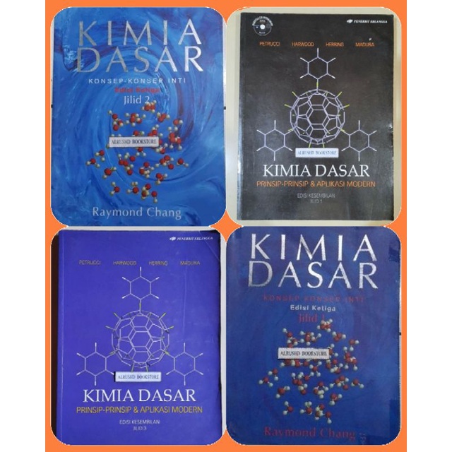 Buku [ORI 100%] KIMIA DASAR 1, 2 dan 3 >> Raymond Chang dan Petrucci (Erlangga)
