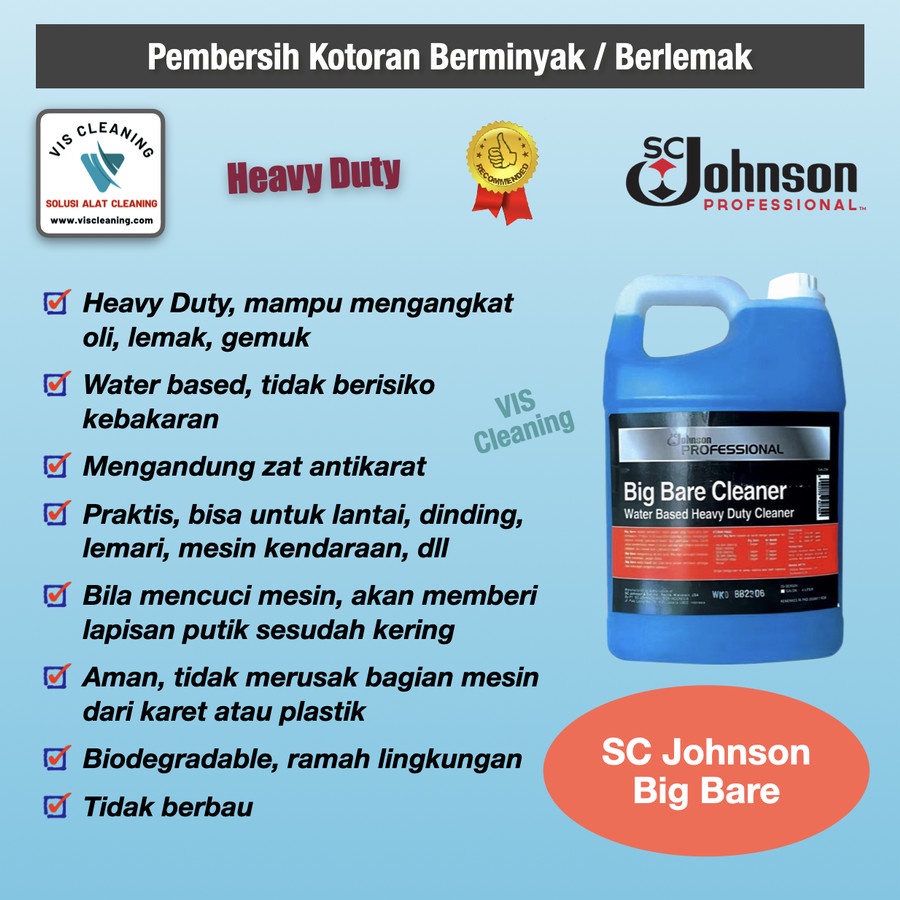 SC Johnson Big Bare Pembersih Noda Oli &amp; Minyak pada Mesin, Lantai dll