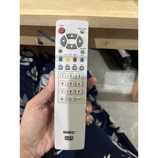 REMOTE REMOT DVD GIEC HVC GK0033 ORIGINAL ASLI