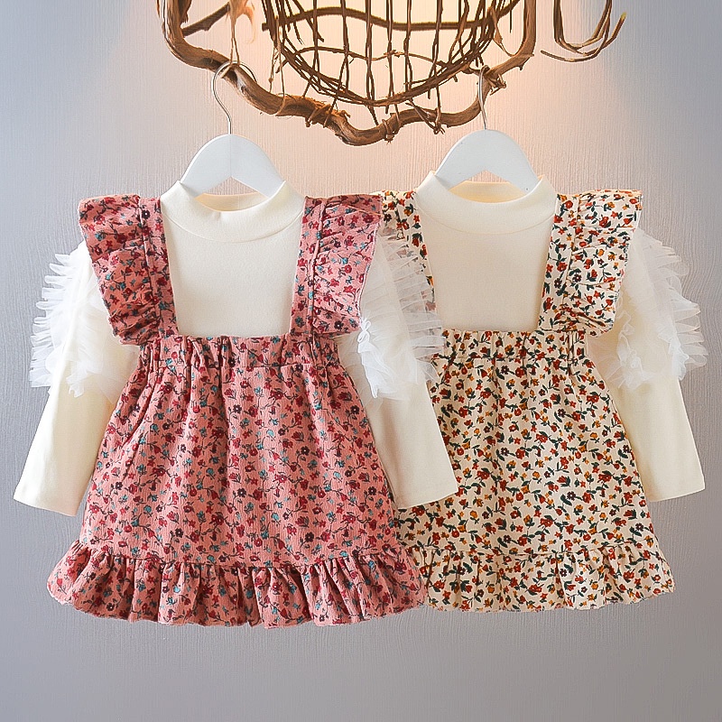 LittleAaron DRESS SHANIA GIRLS EBV Baju Dress Anak Perempuan Import