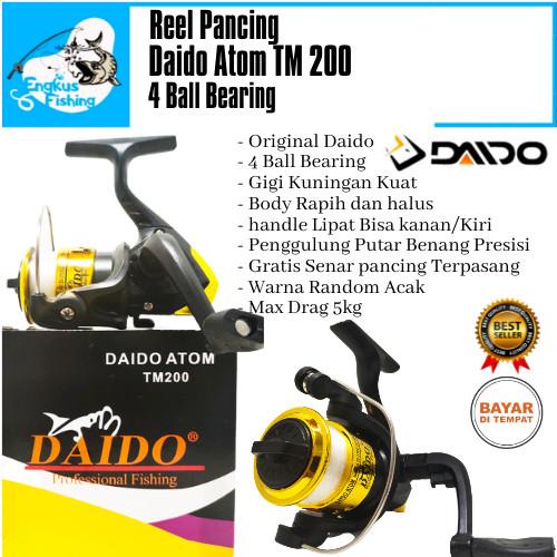 Paket Set Lengkap Pancing Reel Daido, Joran 1,5m & Tas (Banyak Bonus)