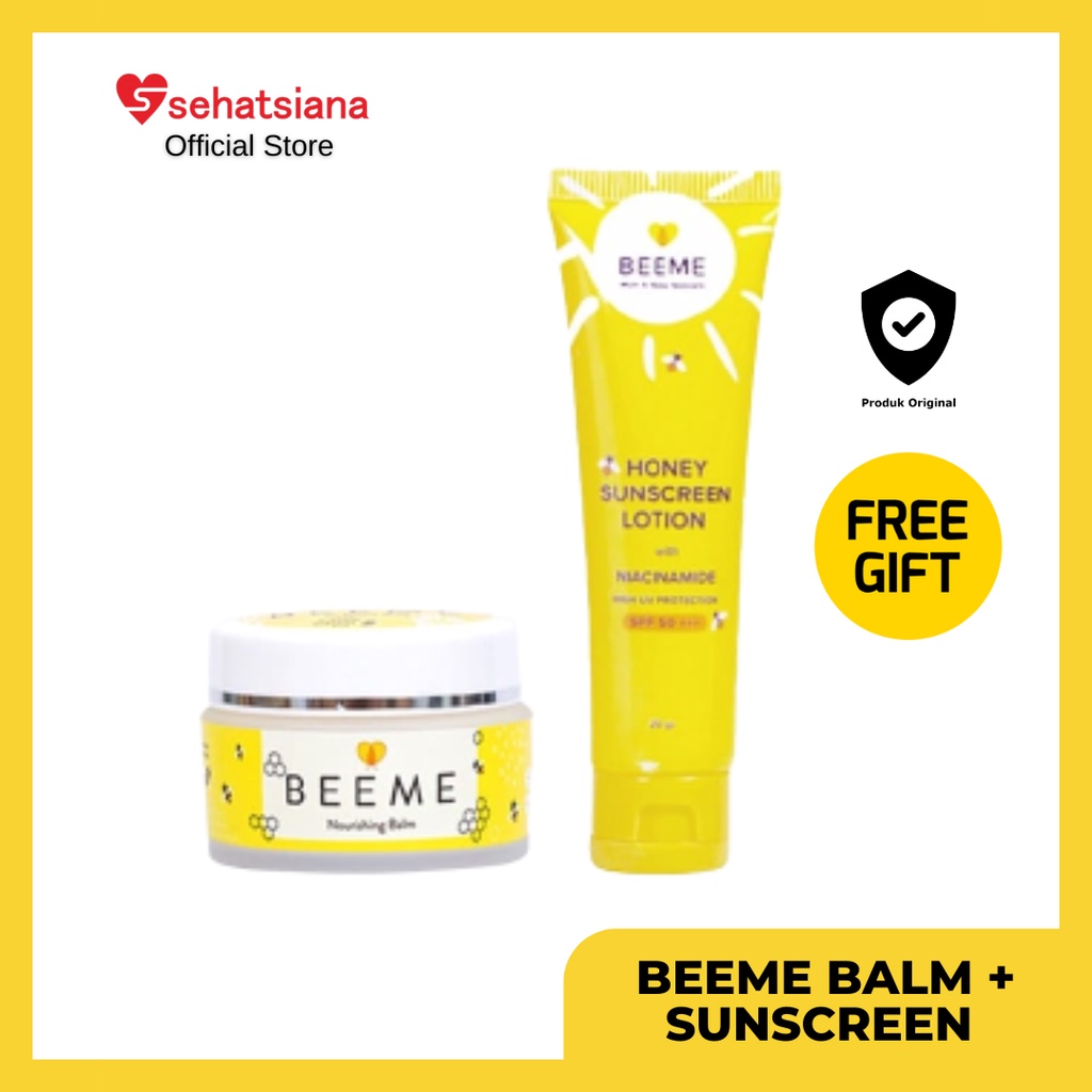 Jual Paket Beeme Nourishing Balm + Honey Sunscreen Lotion SPF 50
