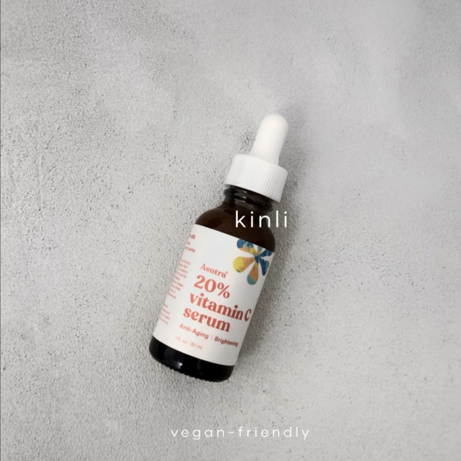 asutra vitamin C serum 20% 30ml face serum vegan friendly paraben free