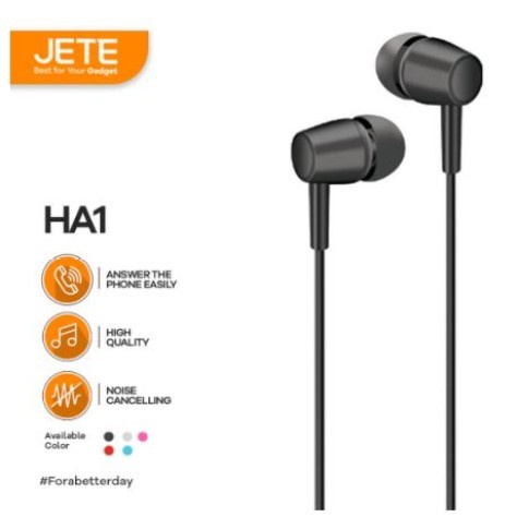 JETE HA1 Earphone with Mic Audio