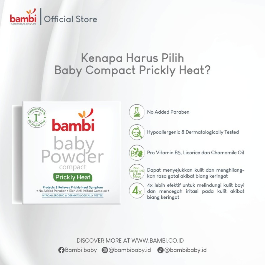 BAMBI BABY POWDER 40G.BEDAK BAYI.BEDAK PADAT