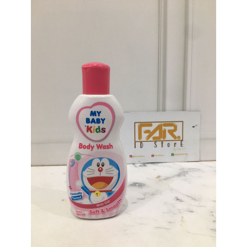MY BABY Kids Body Wash Doraemon 180 ml - Sabun Mandi Cair Anak Wangi dan Lembut