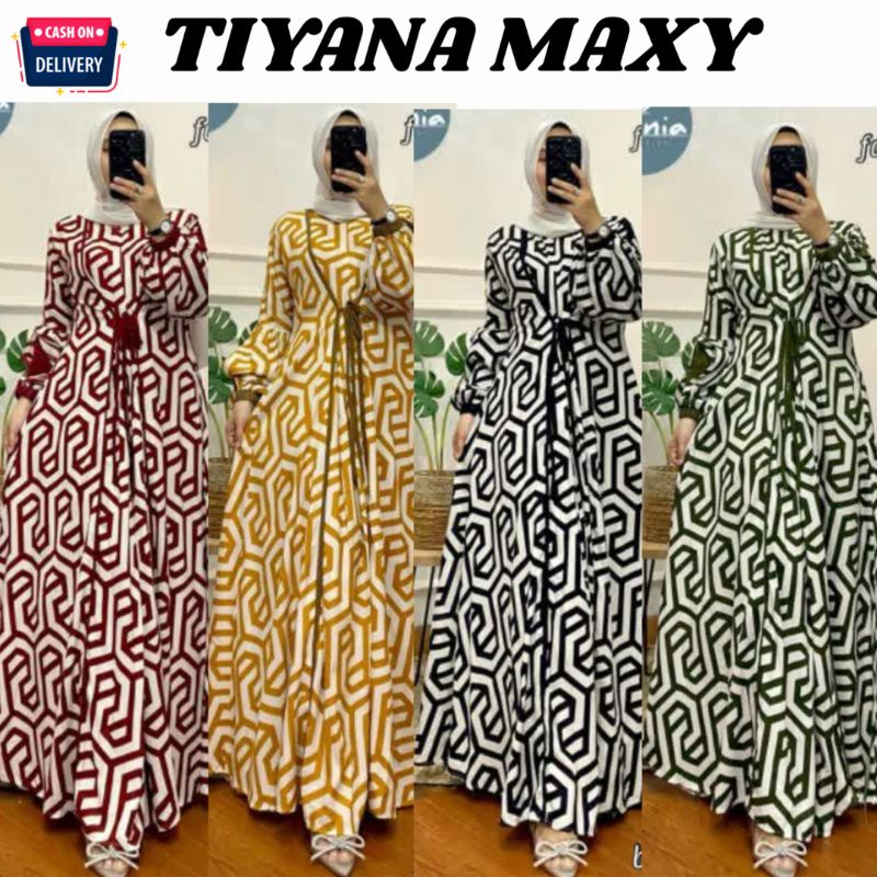 TIYANA MAXY DRESS BUSUI ORI ORIGINAL LABEL MADANI BUSUI RAYON VISCOSE