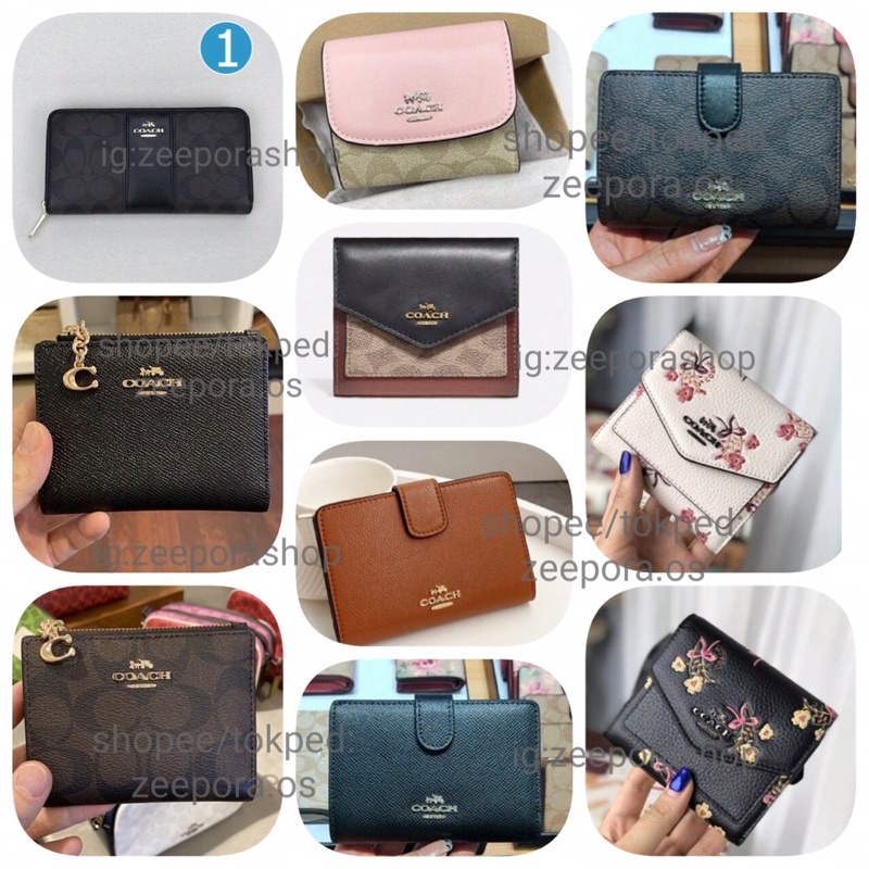 Dompet Wanita Coach Clearance sale ori FO lipat kecil dompet handphone