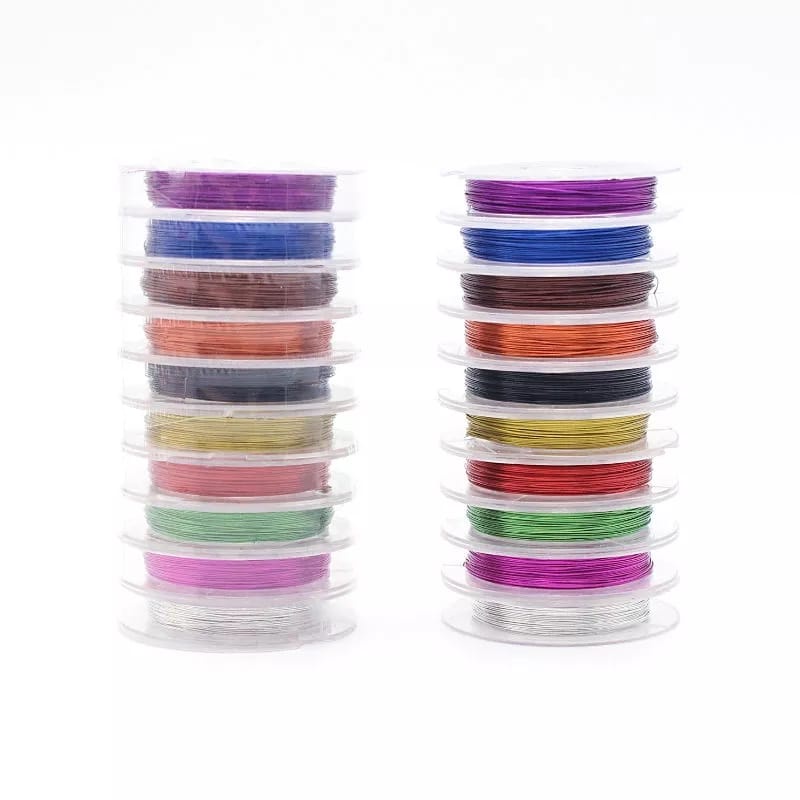 Kawat Tembaga Lentur Warna-Warni (String Cable)Uk 0.38 &amp; 0.45mm Harga/10M