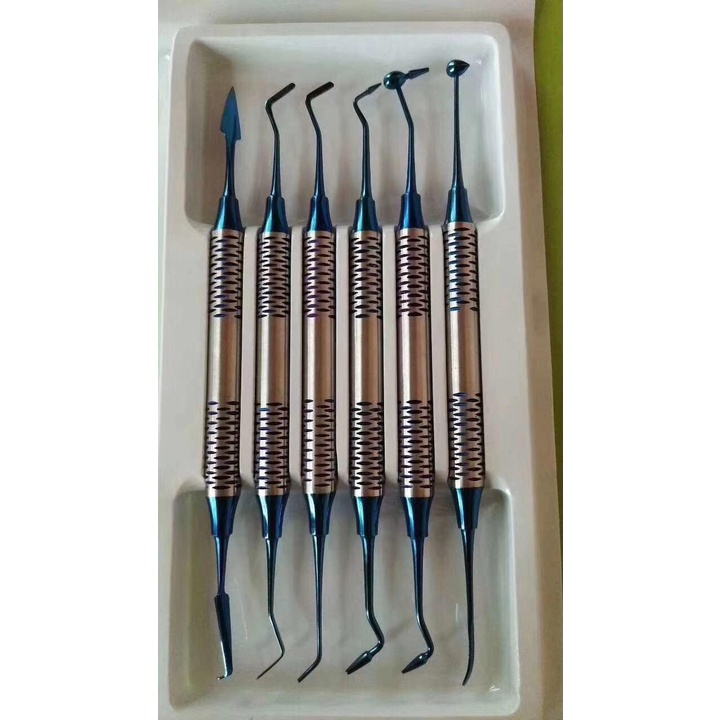 Dental Composite Filling &amp; Carving Instrument Set / Instrument Composite / Instrumen komposit