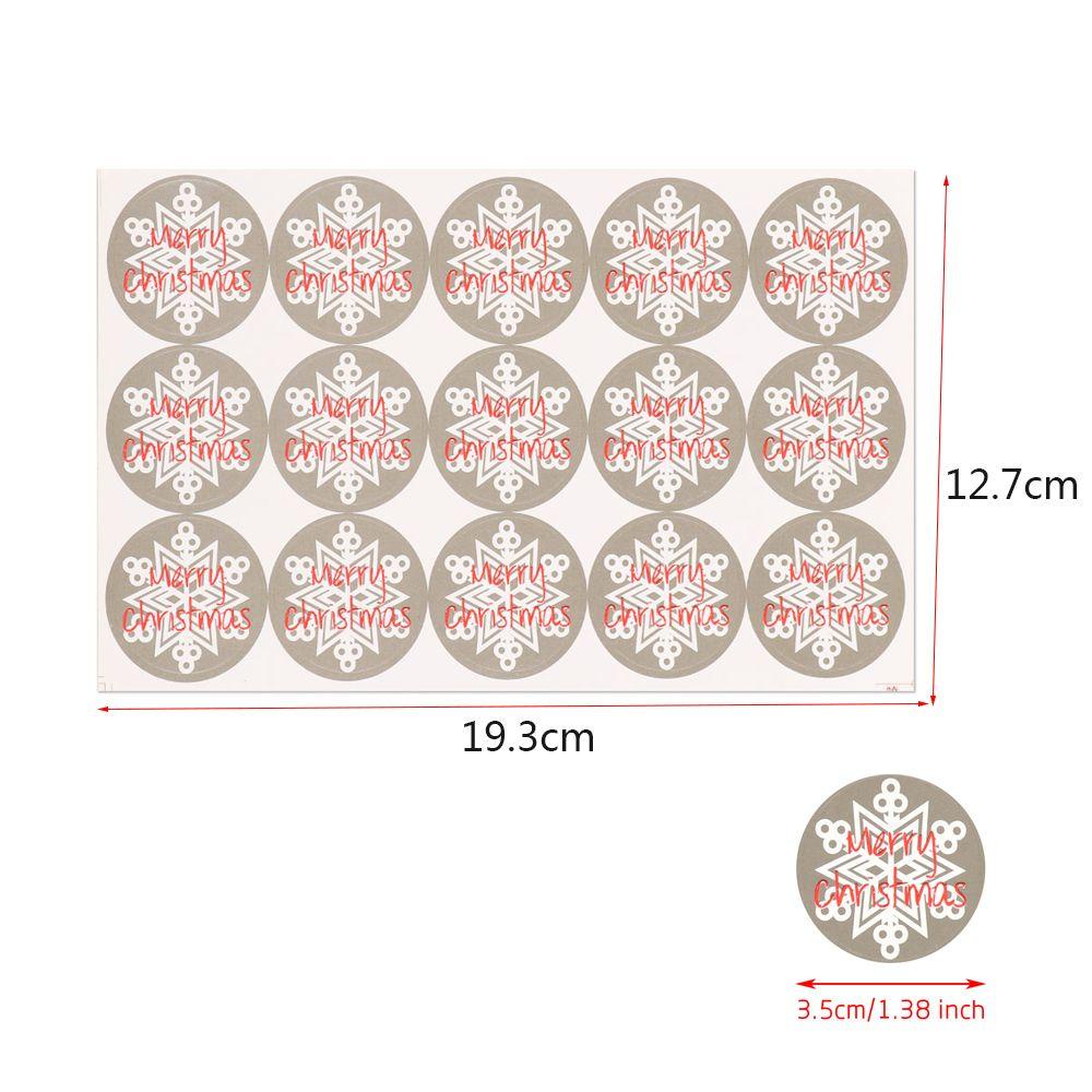 Nanas Hadiah Kertas Stiker DIY Cookie Candy Tag Biskuit Paket Self Adhesive Xmas Ornament