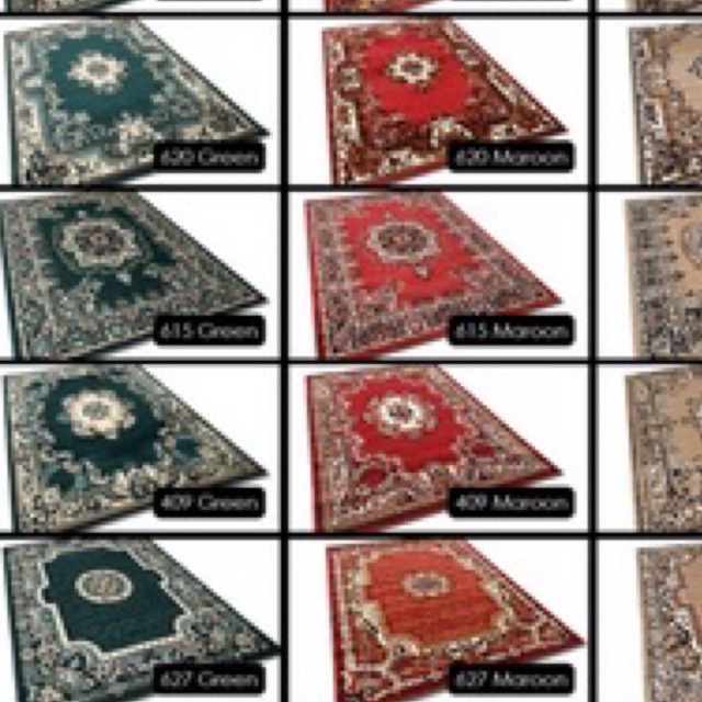 Karpet Permadani Hijau Tebal | Preloved