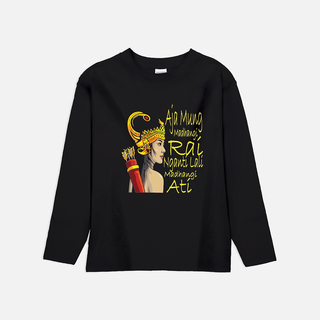Premium Long Sleeve Shirt Kaos Jawa Bahasa Jawa Kaos Bahasa Jawa Madhangi Ati