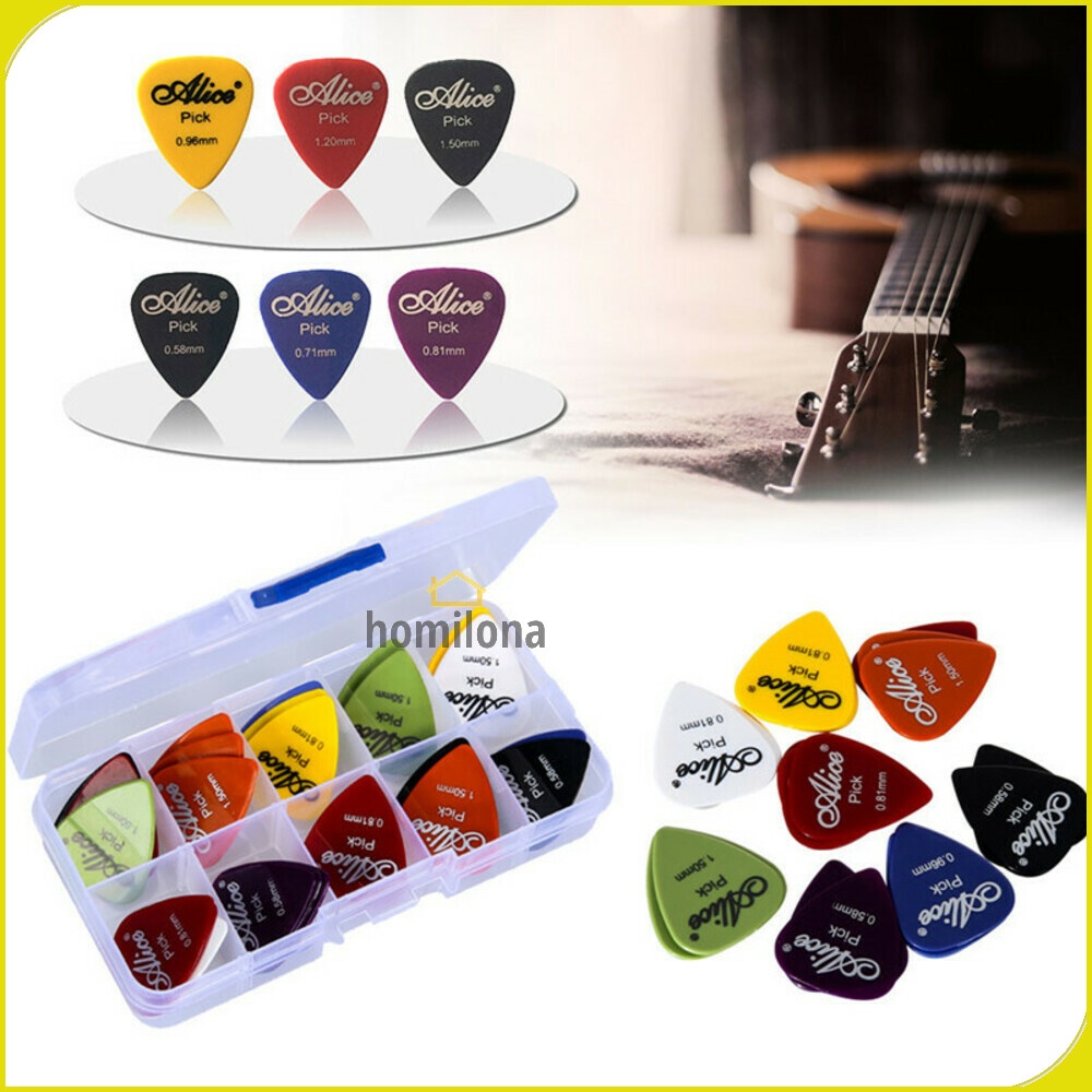 Pick Gitar Akustik 50 PCS Alice A011A atau 12 PCS Alice AP-12P - Multi-Color