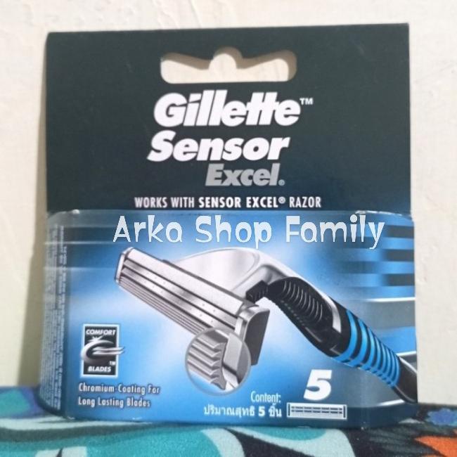 TERLARIS GILLETTE SENSOR EXCEL ISI 5 REFILL PISAU CUKUR ISI ULANG REFIL SALE