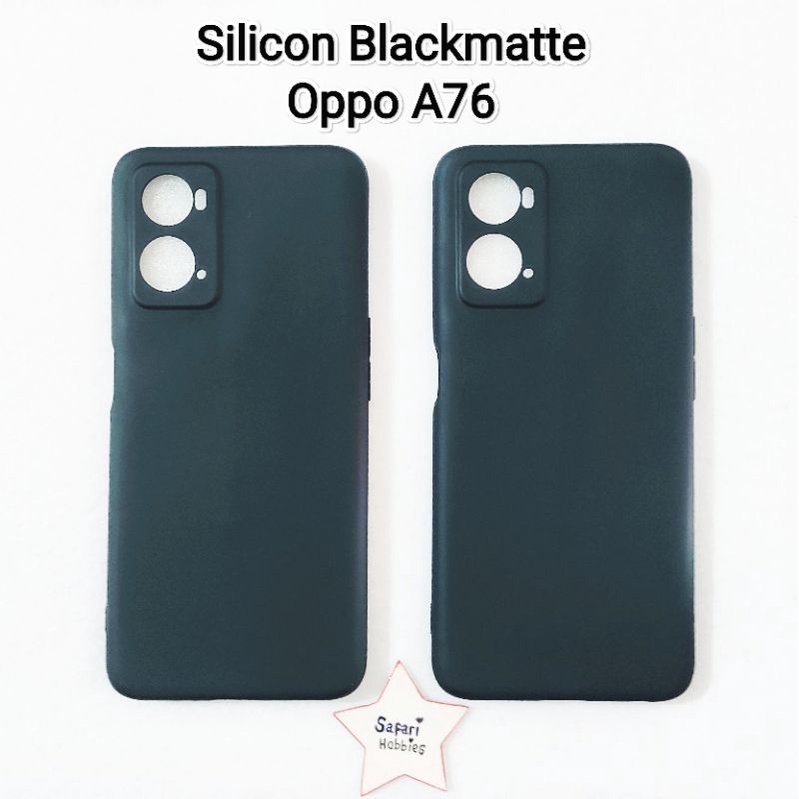 Oppo A76 Silicon Blackmatte (COD)