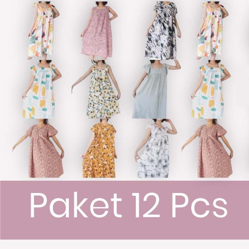 Jual Homedress Paket Usaha Daster Sambung Pcs Shopee Indonesia