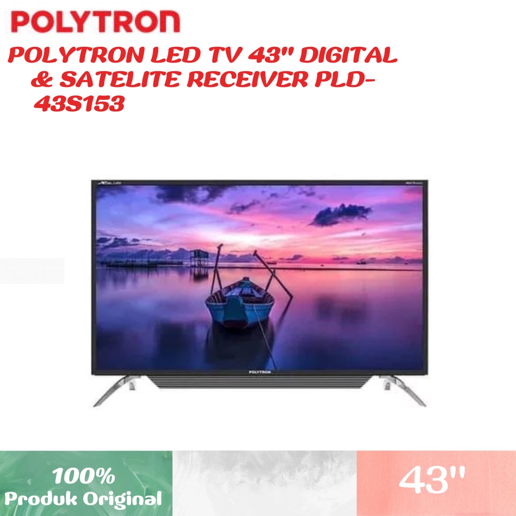 LED TV 43" POLYTRON DIGITAL & SATELITE RECEIVER PLD-43S153