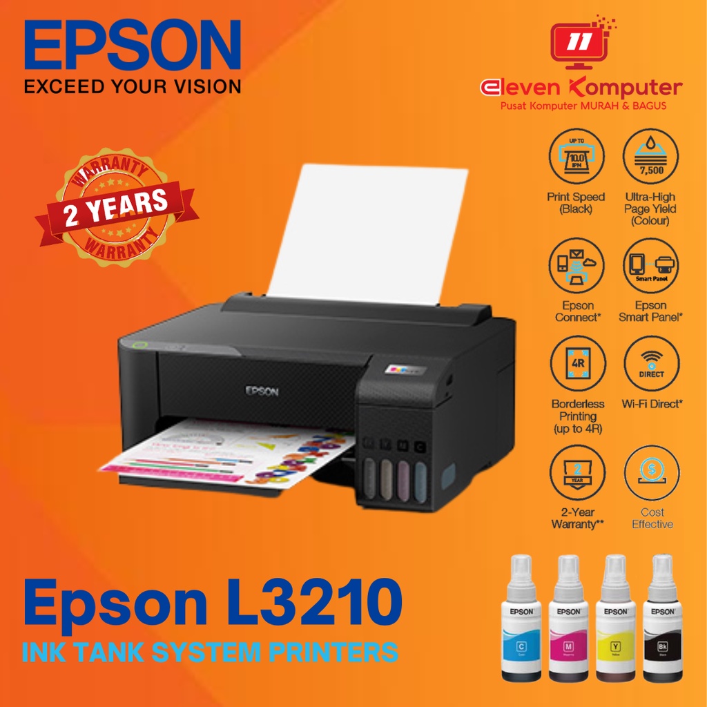 Printer EPSON L3110 - L3210 All in One Ink Pengganti L360