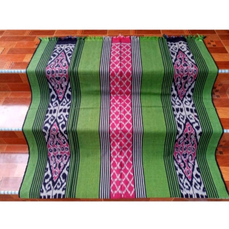 Tenun Blanket Etnik Hijau
