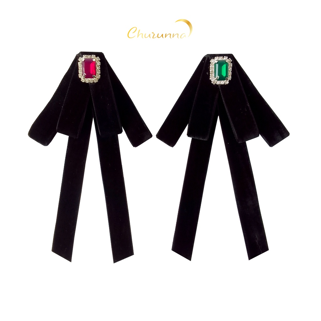 Lily Ribbon Brooch - Bros Pita Korea / Korean Ribbon Brooch