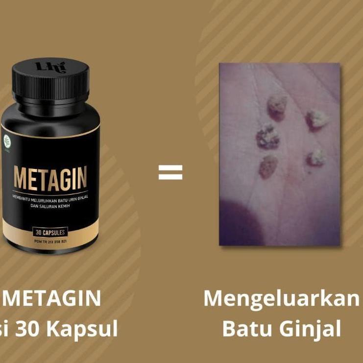 Asli METAGIN  Original Bpom  Penghancur Batu Ginjal Susah Kencing Berkualitas