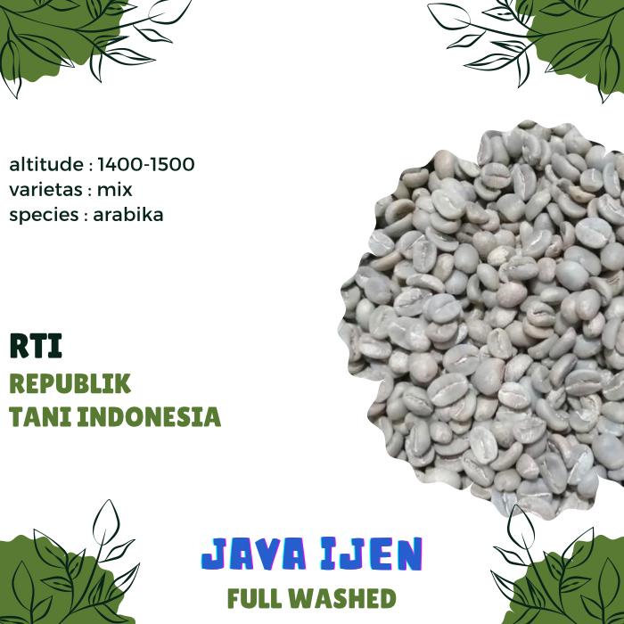 

Biji Kopi Mentah ARABIKA JAVA IJEN FULL WASHED proses - GREEN BEAN