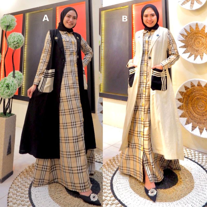 Burberry set blazer outer*