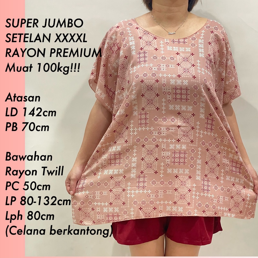 PAKET COMBO K !!! SETELAN BAJU BALI SUPER JUMBO FIT TO 4XL REAL PICT!!!