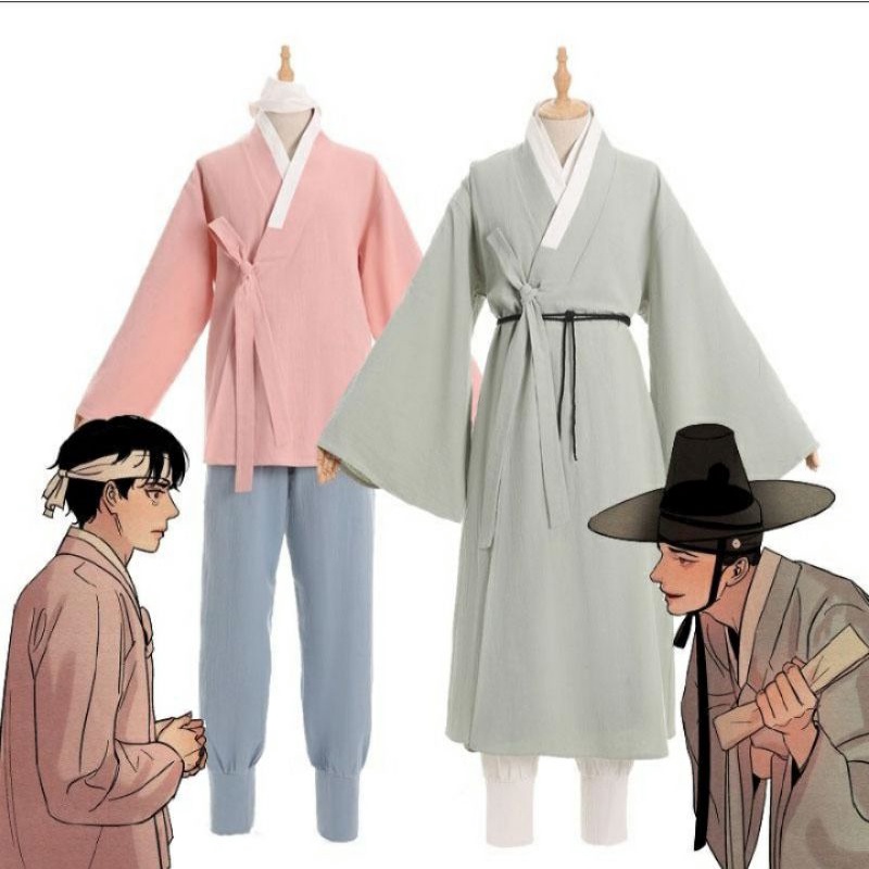 Kostum Hanbok Korea untuk Cosplay Webtoon Baju Tradisional Wanita
